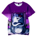 Anime Game T-shirt Danganronpa Monokuma 3D print streetwear men women fashion oversize T shirt Harajuku kids boy girl tees tops. 