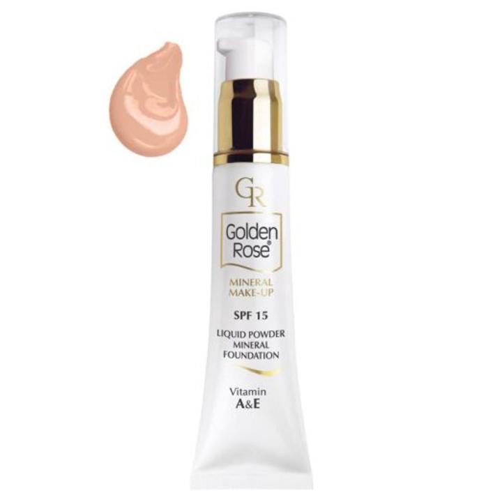 Golden Rose Mineral Fondöten - Liquid Powder Mineral Foundation Spf 15 No: 01 35 ml
