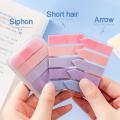 【FUN LIVE】 Korean Stationery Sticky Note Self-Adhesive Bookmark Page Marker Weekly Planner Sticky Tabs Transparent Stickers School Supplies. 