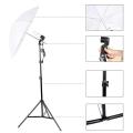 Combo 0f 2 Sets -  84 inch Long Light Stand Studio Umbrella Continuous Lighting Kit, Umbrellas Bulb Holders & Stands. 