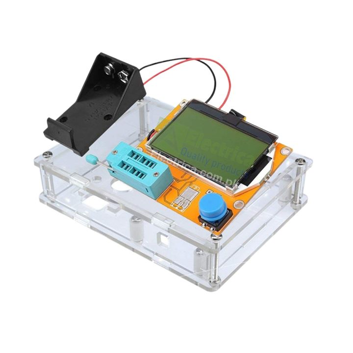 LCR-T4 ESR Transistor Diode Triode Capactitance MOS PNP NPN Tester Meter by elecrica( with 9v Battery )