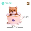 DR BEI Teacup Puppy Statue High Simulation Smooth Edge Teacup Dog Figurine. 