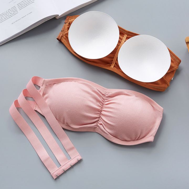 Seamless%20Cotton%20Strapless%20Bra%20with%20Removable%20Pads%20-%20Image%203