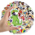 100PCS 90s Classic Cartoon Stickers Graffiti for Laptop Motorcycle Bike Car Guitar Skateboard Luggage Decal Kids Scrapbook Toys. 