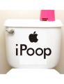 iPoop - Funny sticker - 12 inches. 