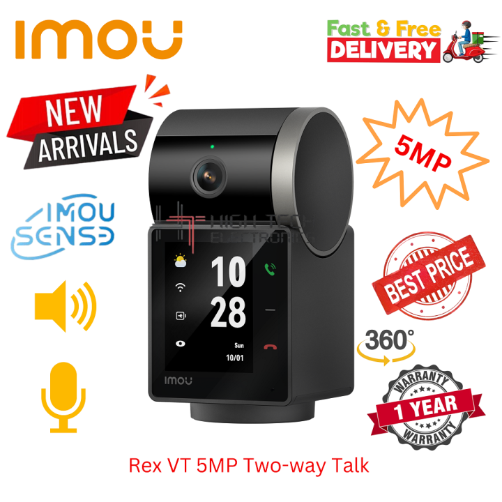 IMOU Rex VT One-touch Call Camera 360° 5MP 3K Indoor Two-way Video Talks Human Pet detection WIFI Security IP Camera