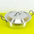 Silver Karahi With Silver lid (metial polish). 