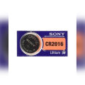SONY CR 2016 Lithium Button Coin Cell Battery 3V CR2016. 