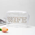 Pearled Bride Makeup Bag Luxury Creative Travel Bride Cosmetics Bag Cosmetic Storage Wedding Toiletry Bag for Bridal Shower Wedding Day Bridesmaids Honeymoon Travel Beauty Essentials. 