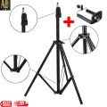 7 Feet Tripod Stand - Aluminium Made - for Ring Lights, Cameras, Stand 7ft Tripod with 3 modes and with ring light also available. 