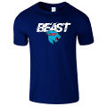 Navy Blue Cotton Mr Beast Mens T Shirt Lightning Cat Youtuber Merch Gaming Boys T-shirt. 