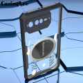 For Asus Rog Phone 6 Pro case Hard Clear Transparent Shockproof Car Holder Adsorb Hollow Out Ring Back Cover For Asus Rog 6 Pro Back cover Phone Cases. 