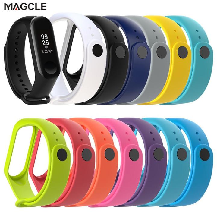 Colorful Silicone Watch strap For Xiaomi Band 6 5 Bracelet Smart Watch Replacement Wristband for mi band 6 5 4 3 Strap