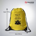 Yellow Minion Drawstring Bag- Eyelet. 