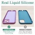 【Become iPhone 12 With Logo Straight Square Edge Liquid Silicone Soft Phone Case For iPhone 11 Pro Max X XR XS Max 8 7 6 6S Plus + SE 2020 Phone Cover Casing With Velvet Inside With Full Cover Camera Protection. 