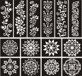 Arabic Bridal Mehndi Design 14 Henna Mehandi Stencils Stickers Deal. 