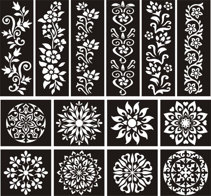 Arabic Bridal Mehndi Design 14 Henna Mehandi Stencils Stickers Deal