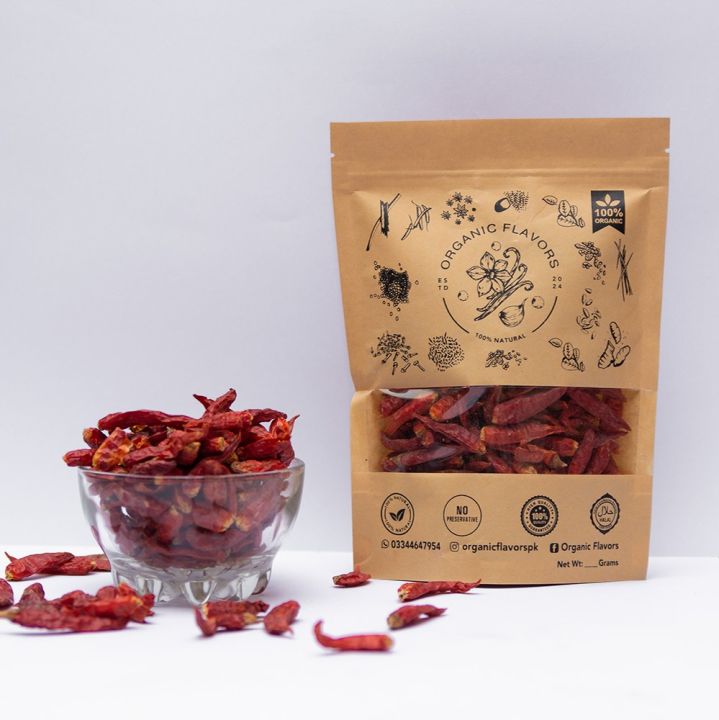 Sabut lal Mirch / Red Chili Whole Long 100G