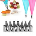 Cake Rotating Turntable 28cm & 10Pcs Measuring Spoons Cup Set & 12Pcs Cake Decorating Small Nozzles Set & 10Pcs Disposable Piping Bags & 3Pcs Cake Cream icing Scraper Set, 1Pc Cake Board Base & Gift. 
