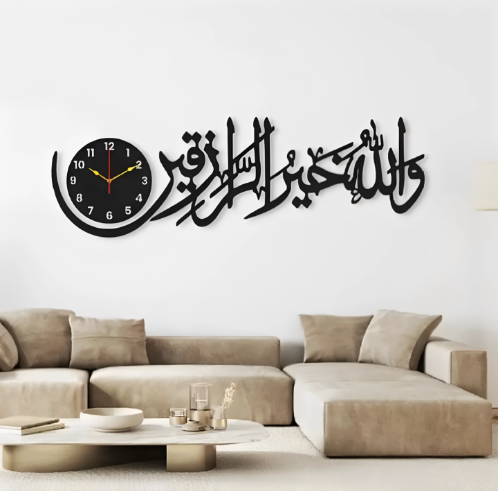 Comfort Zoon Decorative Wall Clock Ideas, Wooden Wall Clocks |New Wooden Wall I Wall Decor Art for bedroom I DIY Design Decoration Piece for Home Decor I Home Furniture l Home & Living Wall Clock Styles Decoration Pieces for office I Islamic Wall Art