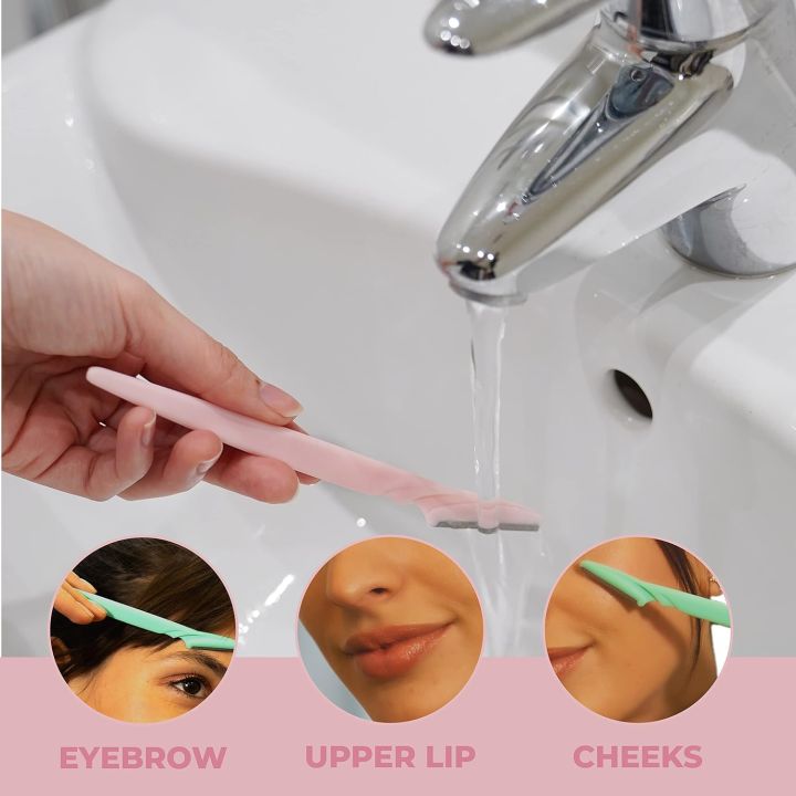 Twinkle Ravors Pack Of 3 Twinkle Eyebrow Razor- Eyebrow Face Hair Removal Razors ...