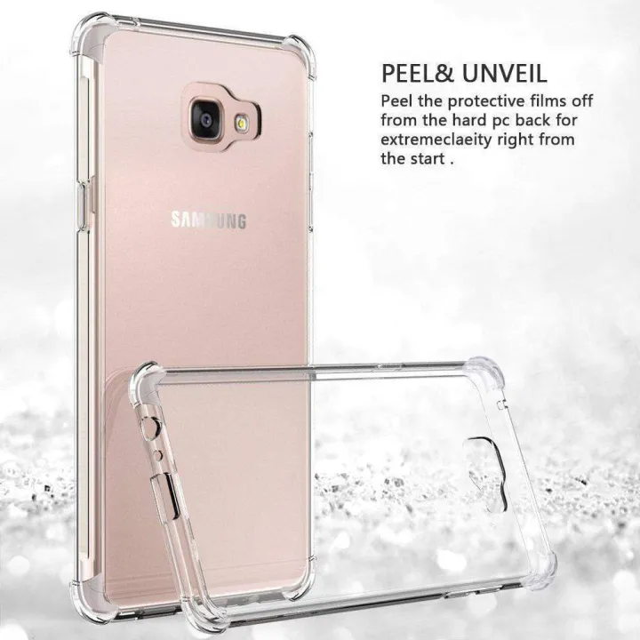 Samsung%20Galaxy%20A5%202017%20Transparent%206D%20Crystal%20silicone%20Bumper%20case%20antiShock%20corner%20Clear%20back%20cover%20-%20Image%203