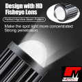 H4 Double Color Bulb, Super Bright Cree Led Chip Projector Lens Bulb H4 Fitting Laser Beam Spot Light Fog Light In Head Light Plug n Play ( Use On Battery ) 6000k High Beam 3000k lo Beam Universal Fitment Honda, Yamaha, Suzuki etc - Motex Auto Line. 