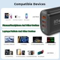 Real 85W GaN USB Type C Charger QC3.0 Quick Charge PPS PD 65W 30W Fast Charging For iPhone 15 14 Pro MacBook Laptop Ipad Samsung. 
