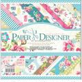 Design #DSM005, 8x8inch 40sheets printed patterns scrapbook paper origami paper DIY gift Card Making Handmade Home deco Pattern paper Flower Paper Pack. 