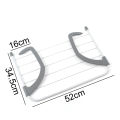 Folding Towel Clothes Drying Hanger Shelf Balcony Laundry Storage Holder Rack. 