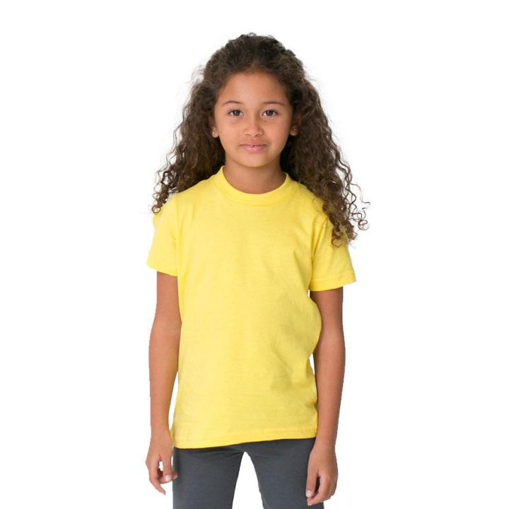 Plain%20Yellow%20Kids%20T-Shirt%20For%20Girls%20-%20Image%203