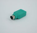 Purple PS2 Revolution USB Female Conversion Plug ps2 Male round Head Mouse Keyboard Port Converter Adapter. 