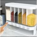 6-Grid Storage Wall Mounted Food Dispenser. 