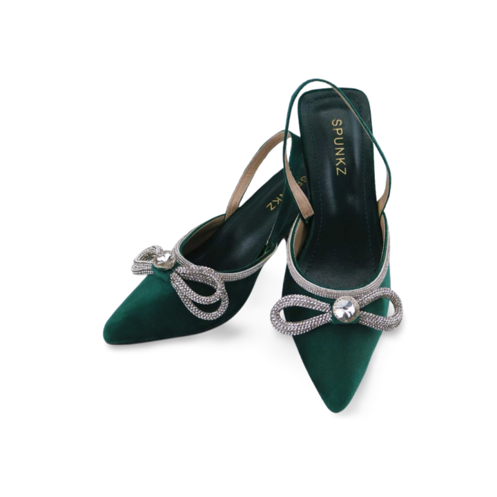 Velvet%20Sling%20Back%20High%20Heels%20with%20Rhinestone%20Strap%20Bow%20by%20Spunkz%20-%20Image%203