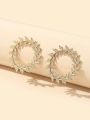 Ethnic Jewelry Antique Round Shaped Earrings for Women and Girls. 