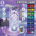 Rechargable Crystal Lamp Rose Light - RGB - 16 Colors Changing with Remote Control and touch sensor By everything we sell. 