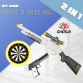 2 in 1 Soft Bullet Launcher Nerf Blaster ShotGun & Guns Toy For Children - 1624. 
