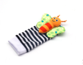 Buzzing Adventure Insect Rattle Infant Foot Finder Socks Set by MamiBeby. 