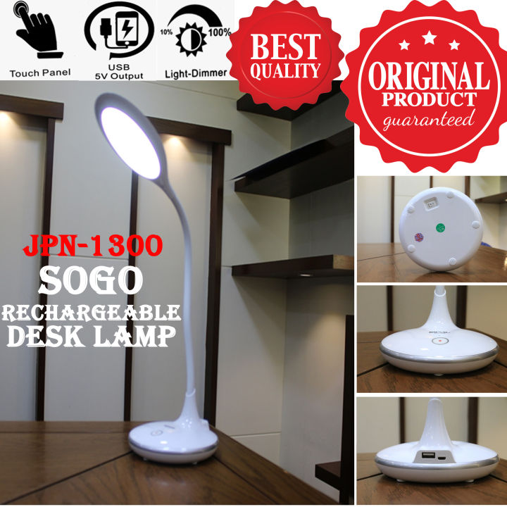 Original JPN-1300 USB Rechargeable Study Desk Lamp Light Genuine