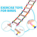 Birds Amazon Special Medium size Bird Ladder Toys Coloured Flexible Parrot Bridge Wooden Cockatiel Cage Hanging Climbing Ladder. 