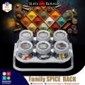 Masala box spice rack set 6 jars, masala jar wall mounted, masala box shelf, spice rack premium qualty. 
