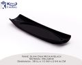 1 Piece Melamine Sushi Dish Medium - Serving Tray -  Melamine Material - White & Black. 