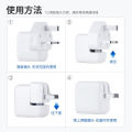 AC Power Adapter Wall Folding Plug Duck Head Charger Adapter for MacBook Pro/MacBook Air/iPhone/iPad/etc US/UK/EU Version White. 