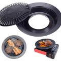 Non Stick Grill Bbq 32cm / Bbq Grill Frying Pan Non-stick Korean Traditional Cast Iron Grill Pan. 