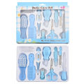10Pcs Multi-Piece Baby Care Kit Newborn Hair Nail Thermometer Beauty Brush Kit Scissors Comb Teether Function Child Toiletry Kit Baby. 