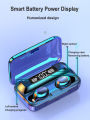 F9-5 TWS Bluetooth 5.0 Earbuds 3D Smart Touch Control HIFI Music LED Display Wireless Earphone with Charging Box. 
