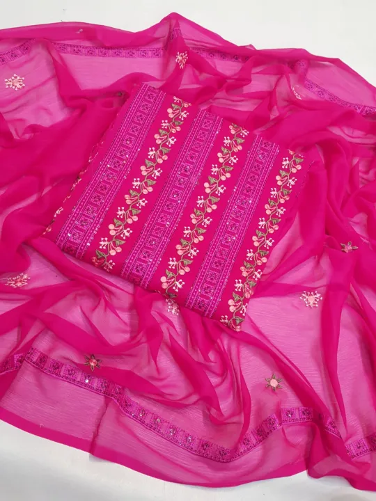 Computer%20Lavish%20Embroidery%20Work%20Stuff%20Pure%20Soft%20Chiffon%202%20piece%20Shirt%20&%20dupatta%20-%20Image%204