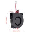 5015 Fan 24v 50X50X15mm Blower Radial Cooling Fan DC Brushless 30cm Cable for 3D Printer Heat Sink. 