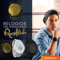 18K Ronaldinho Watches Men's Carbon Gold Digital Watch, Black/Gold/Gold Accents. 