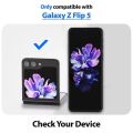 Whitestone Dome [All in One] for Samsung Galaxy Z Flip 5 Front EZ Glass Screen Protector (With Flexible EPU Film, Easy Install Kit) – 2+2 Pack. 